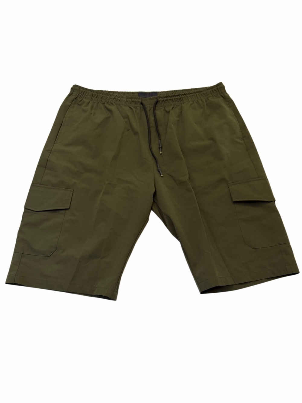 Nomad Men's Olive Green Cargo Shorts with Drawstring